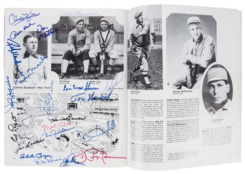 1981 Multi-Signed National Baseball Hall of Fame And Museum Yearbook With 131 Signatures Including Mays, Williams, & Mantle (JSA)